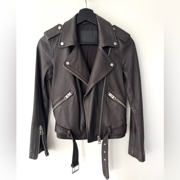 All Saints Jackets & Blazers - Allsaints Classic Black Leather Jacket